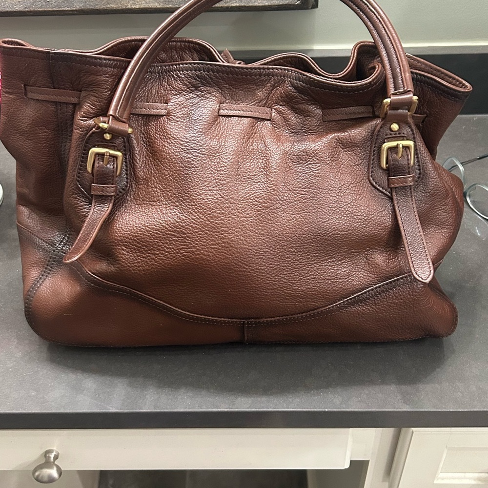 Prada Rich Brown Leather Shoulder Bag - Picture 2 of 4